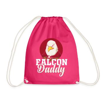 Falconer Falconry Hawking - Drawstring Bag - fuchsia - Front