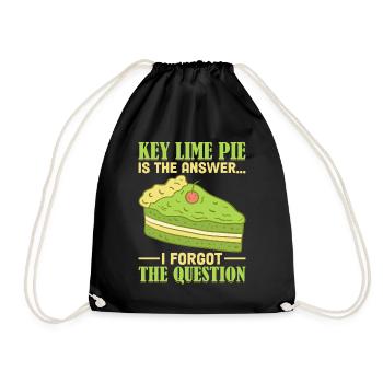 Dessert for Key Lime Pie Lovers - Drawstring Bag - black - Front