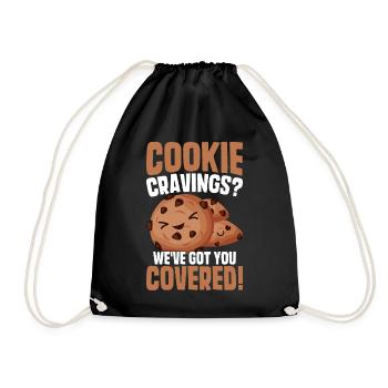 Boy Scout Cookie Merchant - Drawstring Bag - black - Front