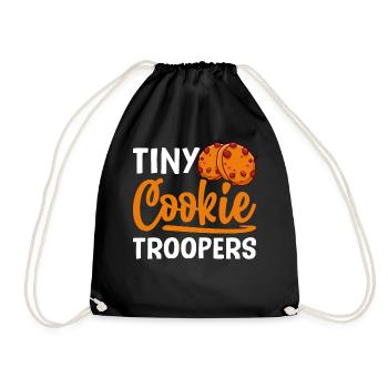 Boy Scout Cookie Merchant - Drawstring Bag - black - Front
