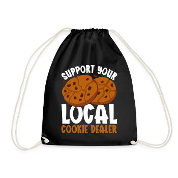 Recruteur de biscuits - Sac de sport léger - noir - Devant