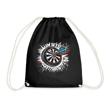Dart Dartspieler I'm sexy and I throw it - Turnbeutel - Schwarz - Vorne