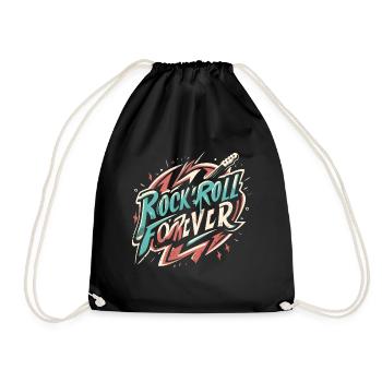 Rock n Roll forever Vintage Logo - Sac de sport léger - noir - Devant