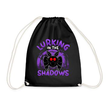 Mothman Crypttide Cryptozoology - Drawstring Bag - black - Front