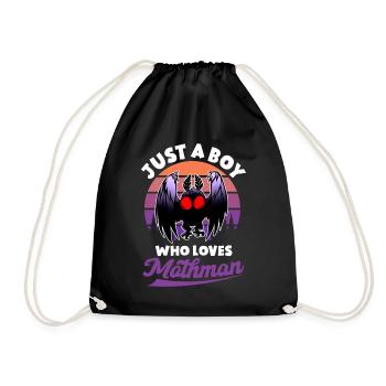 Cryptid Cryptozoology - Drawstring Bag - black - Front