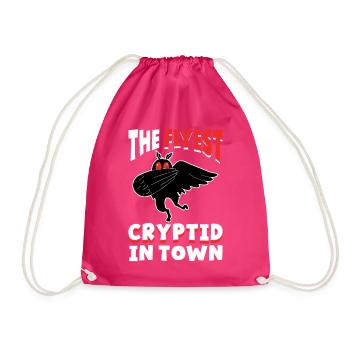 Mothman Kryptozoologie - Turnbeutel - Fuchsia - Vorne