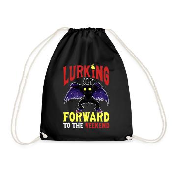 Mothman Crypttide Cryptozoology - Drawstring Bag - black - Front
