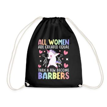 Hairstylistin - Turnbeutel - Schwarz - Vorne
