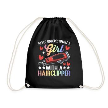 Hairdresser Hairdresser - Drawstring Bag - black - Front
