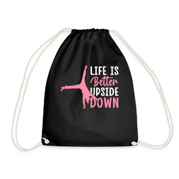Gymnastique de la roue de charrette Cheerleading - Sac de sport léger - noir - Devant