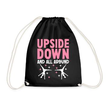 Cartwheel Gymnastics Cheerleading - Drawstring Bag - black - Front