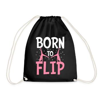 Cartwheel Gymnastics Cheerleading - Drawstring Bag - black - Front