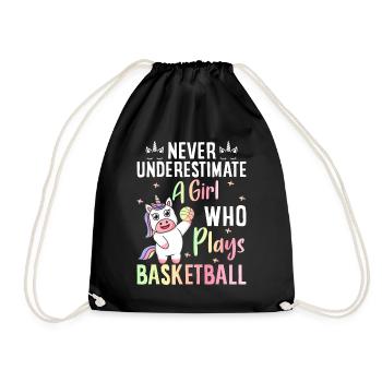 Basketball player - Drawstring Bag - black - Front
