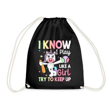 Basketball Girl Basketball Player - Drawstring Bag - black - Front