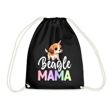 Beagle Maman Chien - Sac de sport léger - noir - Devant