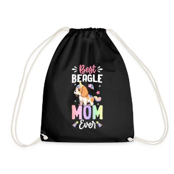 Chien - Sac de sport léger - noir - Devant
