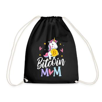 BTC Cryptocurrency Crypto Hodl - Drawstring Bag - black - Front