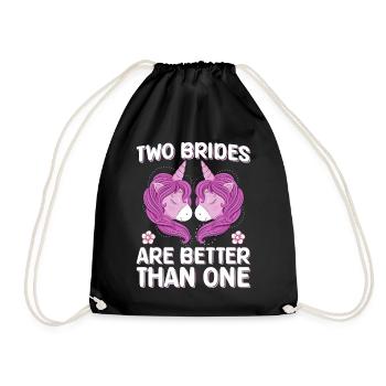 Bridal Shower Hen Party - Drawstring Bag - black - Front