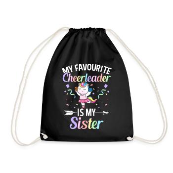 Cheerleading Cheer - Turnbeutel - Schwarz - Vorne