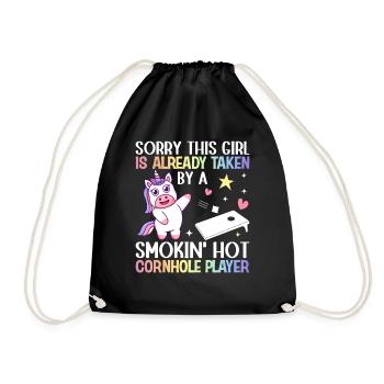 Cornhole Girl Trou de maïs - Sac de sport léger - noir - Devant