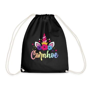 Cornhole Joueur Trou de maïs - Sac de sport léger - noir - Devant