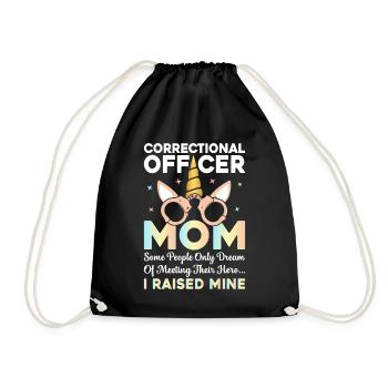 Female Law Enforcement Agencies - Drawstring Bag - black - Front