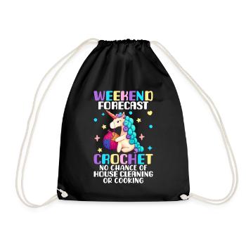 Crochet - Sac de sport léger - noir - Devant