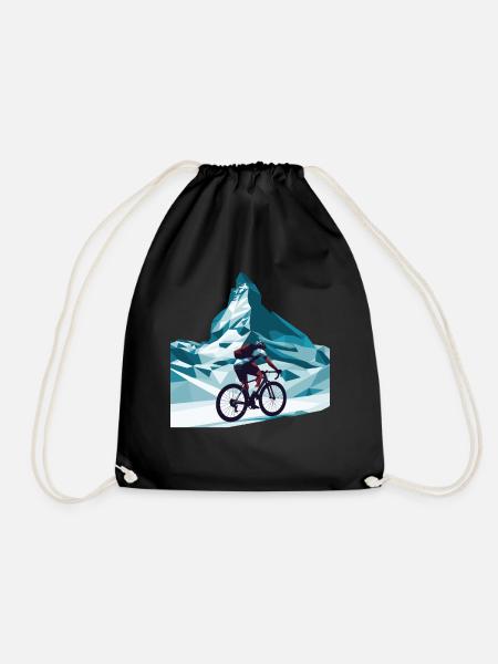 Matterhorn cycliste vélo de route Art - Sac de sport léger - noir