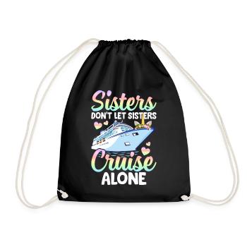 Cruise Girl Vacation - Drawstring Bag - black - Front