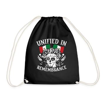 Unified In Remembrance Dia De Muertos - Drawstring Bag - black - Front