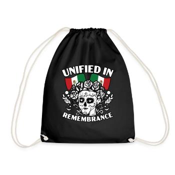 Unified In Remembrance Dia De Muertos - Drawstring Bag - black - Front