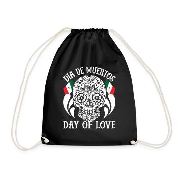 Dia De Muertos Day of love - Drawstring Bag - black - Front
