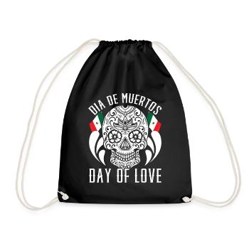 Dia De Muertos Day of love - Drawstring Bag - black - Front