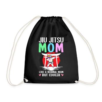 BJJ Mom Martial Arts - Drawstring Bag - black - Front