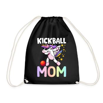 Joueur de kickball - Sac de sport léger - noir - Devant