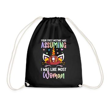 Firefighter Fire Fighting - Drawstring Bag - black - Front