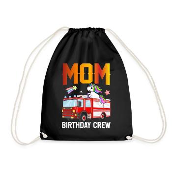 Firefighter Fire Fighting - Drawstring Bag - black - Front