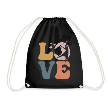 Flag Guard Marching Band - Drawstring Bag - black - Front