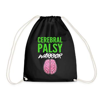 Cerebral Palsy Warrior Genetiker - Turnbeutel - Schwarz - Vorne
