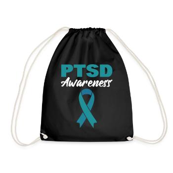 PTSD Awareness Psychischer Gesundheitsberater - Turnbeutel - Schwarz - Vorne
