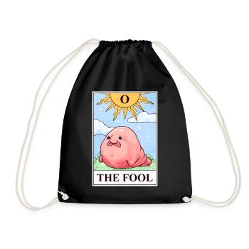 Blobfish Tarotkarte - Turnbeutel - Schwarz - Vorne