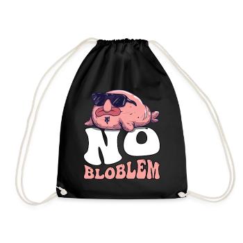 Groovy Blobfish - Drawstring Bag - black - Front