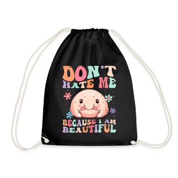 Groovy Blobfish - Drawstring Bag - black - Front