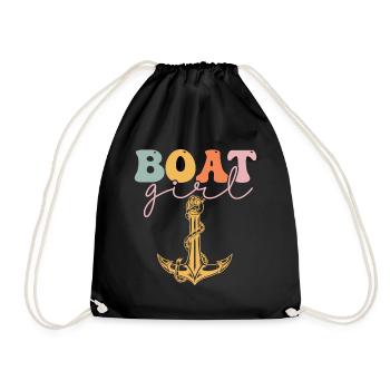 Groovy Femme Plaisancier Fille De Navigation De Plaisance - Sac de sport léger - noir - Devant