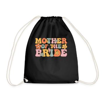 Groovy Bridal Shower Bachelorette - Sac de sport léger - noir - Devant