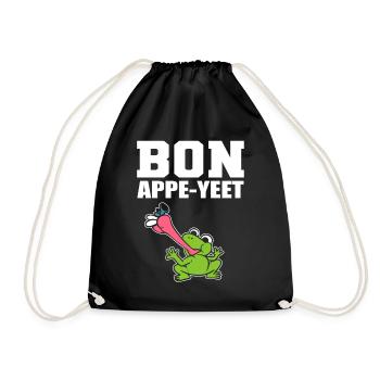Bon Appe-Yeet Biologe - Turnbeutel - Schwarz - Vorne