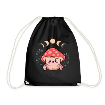 Chapeau champignon Kawaii Cottagecore Blobfish - Sac de sport léger - noir - Devant