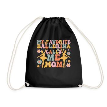 Danseuse de ballet groovy - Sac de sport léger - noir - Devant