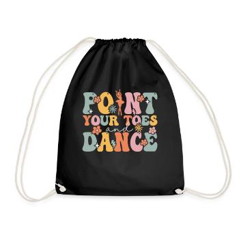 Groovy Ballerine Ballet Danseuse - Sac de sport léger - noir - Devant