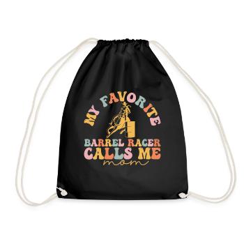 Groovy Barrel Racing - Turnbeutel - Schwarz - Vorne
